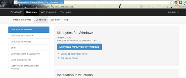 minilyrics download