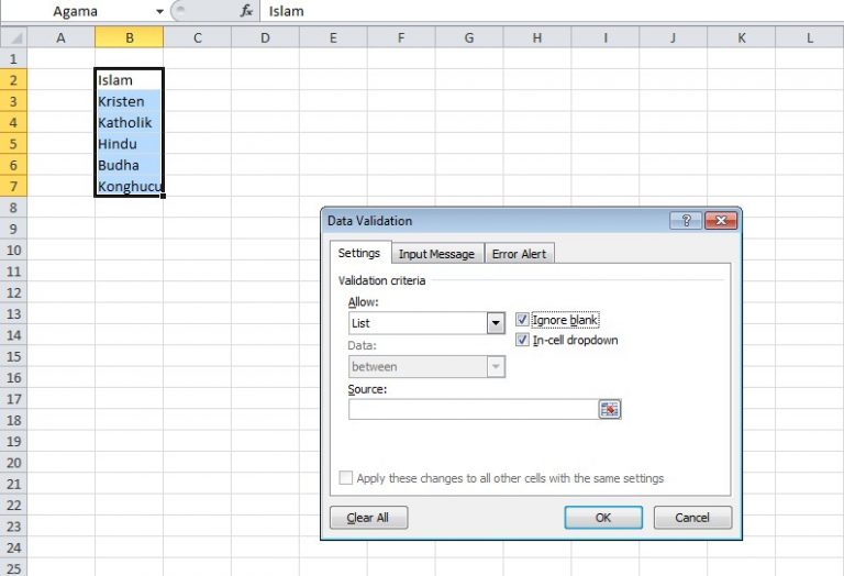 Cara Membuat Dropdown Tanggal Di Excel